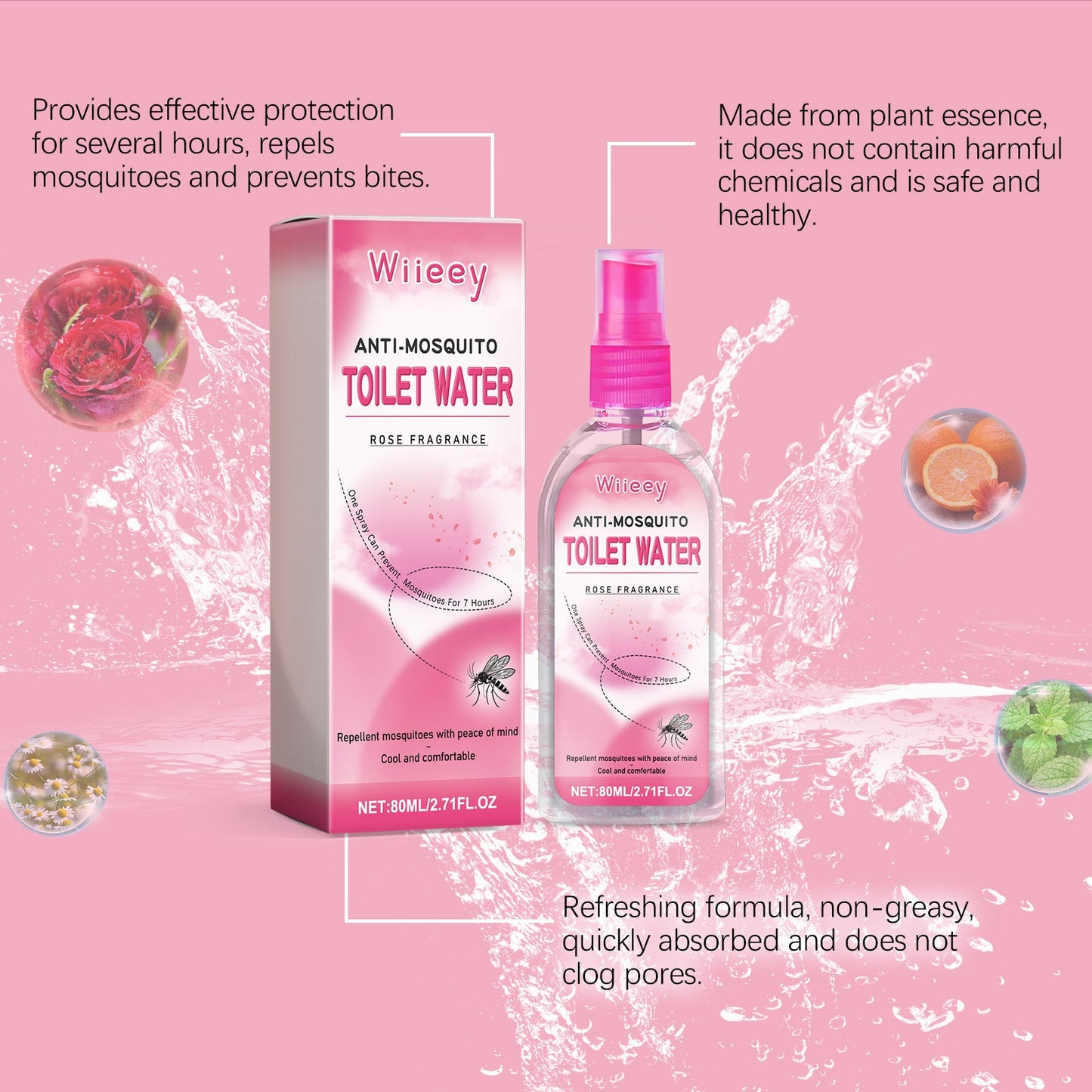 Anti-Itch And Mosquito Repellent For Pregnant Babies (Orange Flavor)