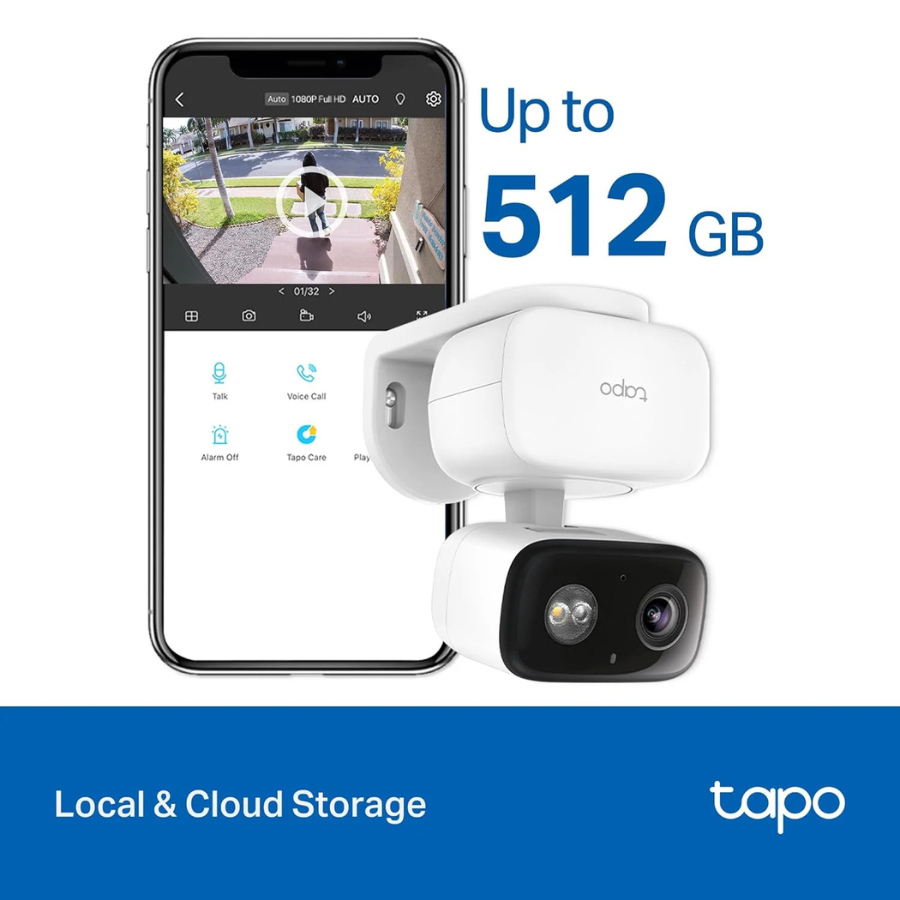 TP-Link Tapo (TCW30) Indoor/Outdoor HD Security Camera with Pan/Tilt White (NEW)