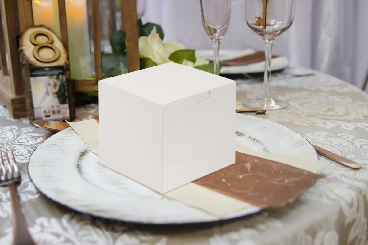 4x4x4 Inch Cardboard Gift Boxes with Lids