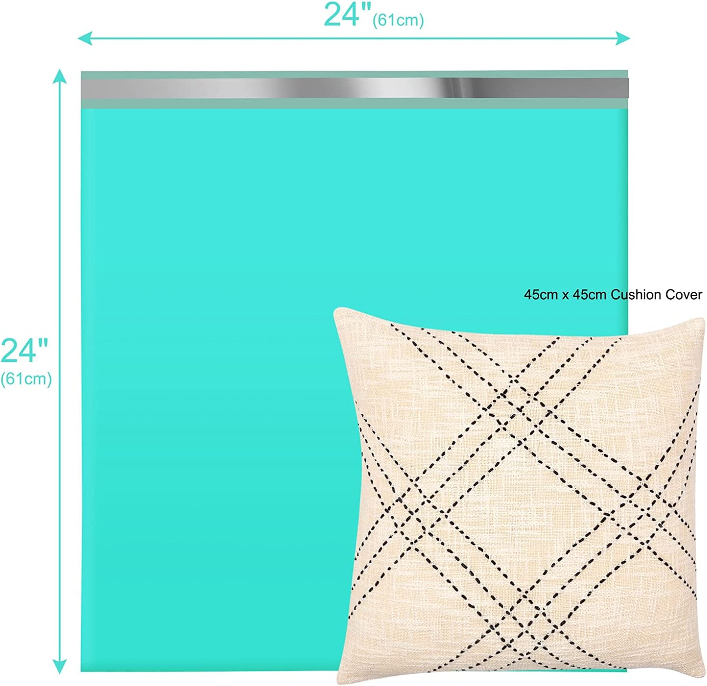 24x24 Poly Mailer Envelope Shipping Bags | Teal