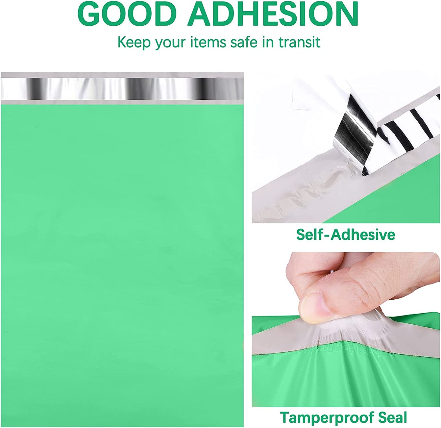 14.5x19 Poly Mailer Envelope Shipping Bags | Green