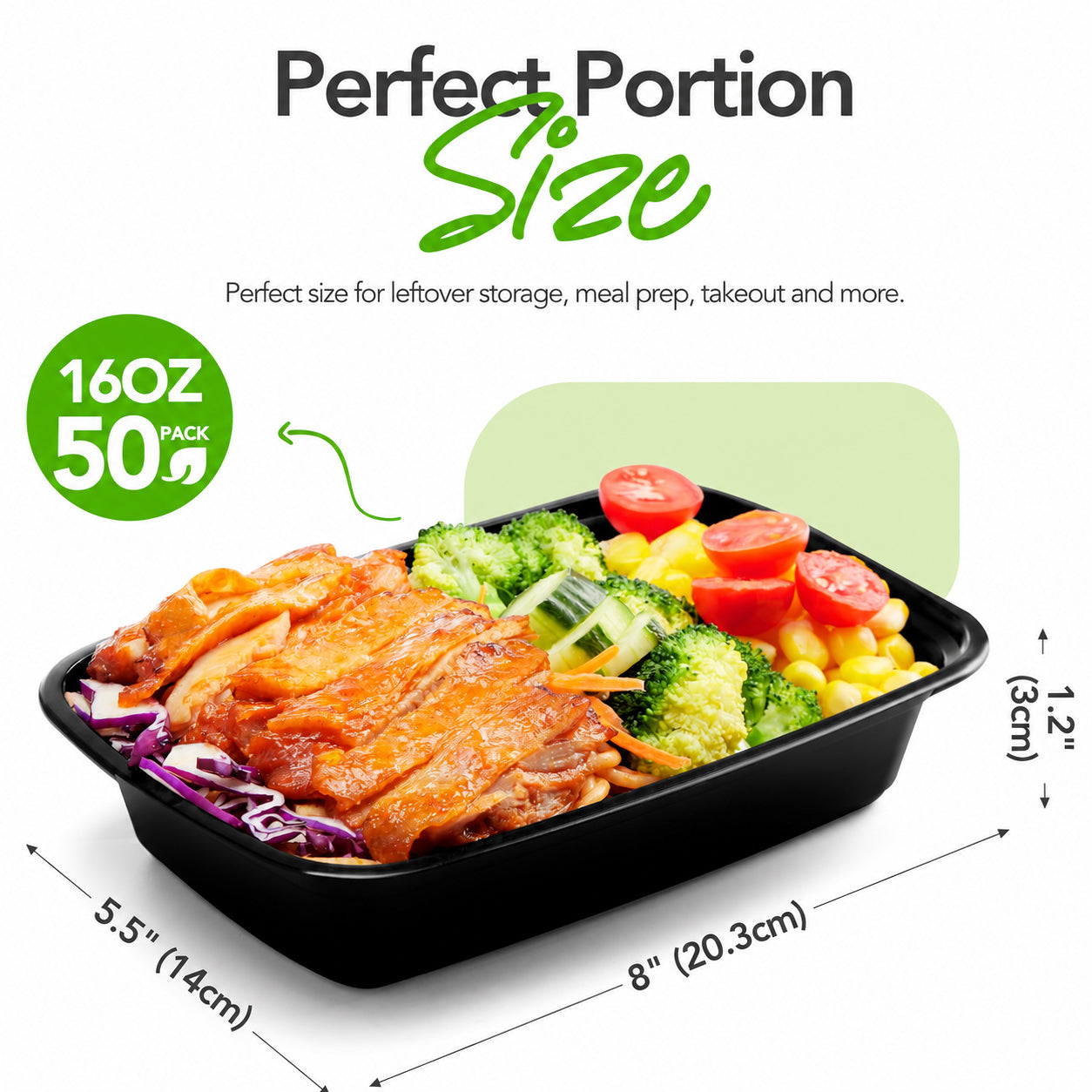 50 Pack 16OZ Meal Prep Containers Wholesale