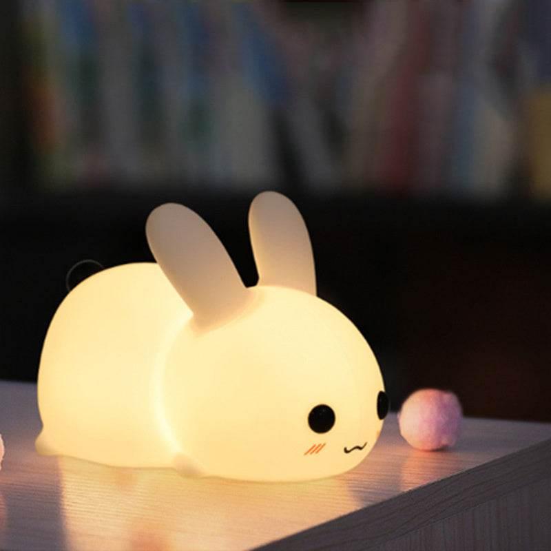 Colorful Rabbit Silicone LED Sleeping Aid Collectible