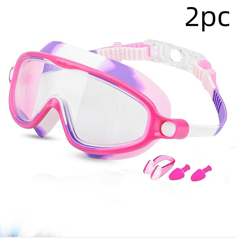 Children's Swimming Goggles HD Waterproof Anti-fog Large Frame Swimming Goggles
