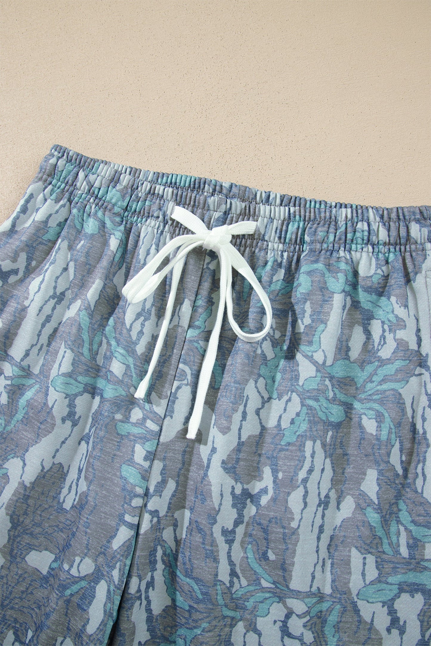 Floral Camo Sweatshirt & Drawstring Pants Set