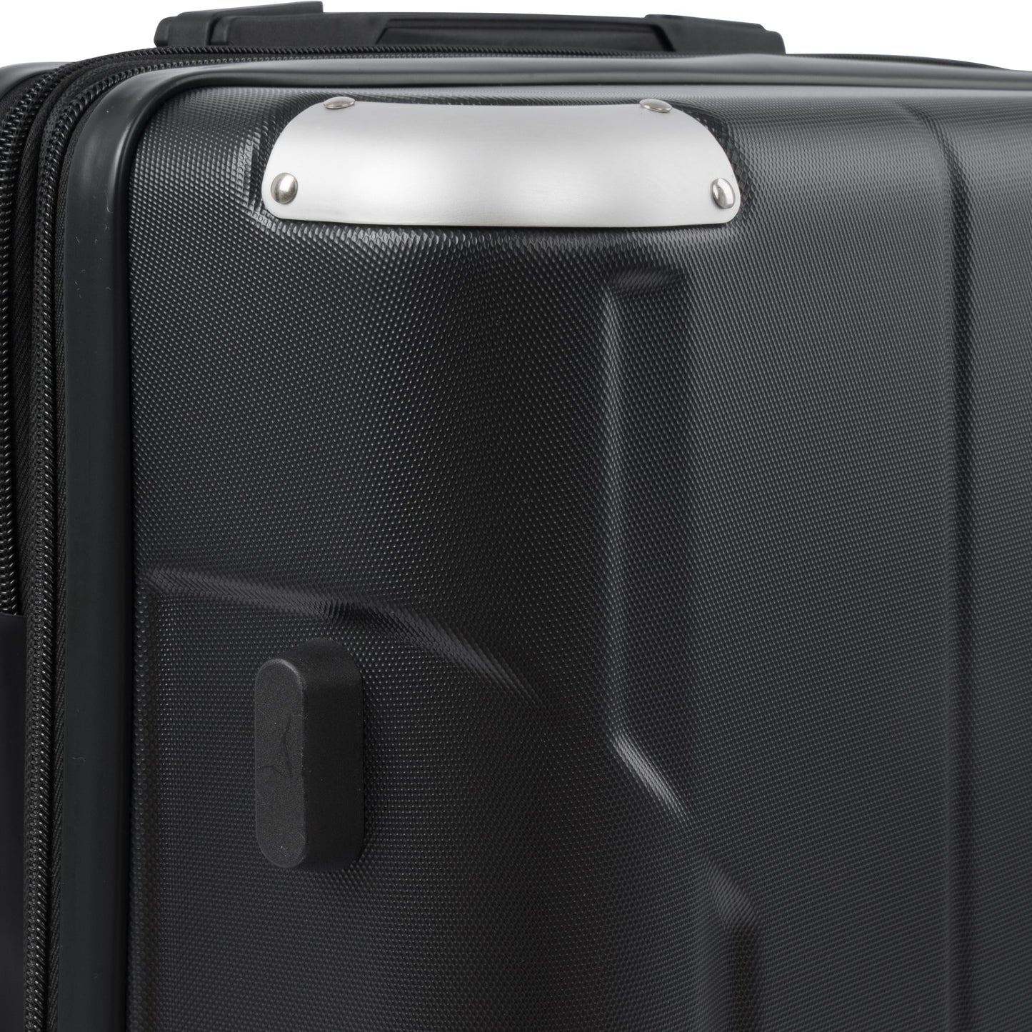 Hardshell Luggage Spinner Suitcase with TSA Lock Lightweight Expandable 24'' (Single Luggage) Black + ABS + 24 Inch