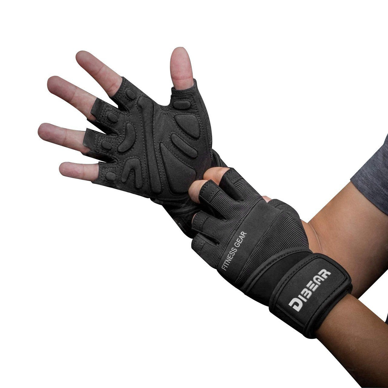 Summer Outdoor Fitness Wristband Non-Slip Half-Finger Gloves