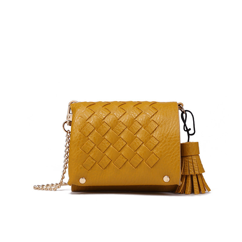Korean woven mini coin purse