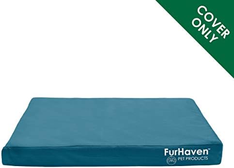 Furhaven Replacement Dog Bed Cover Water-Resistant Indoor/Outdoor Logo Print