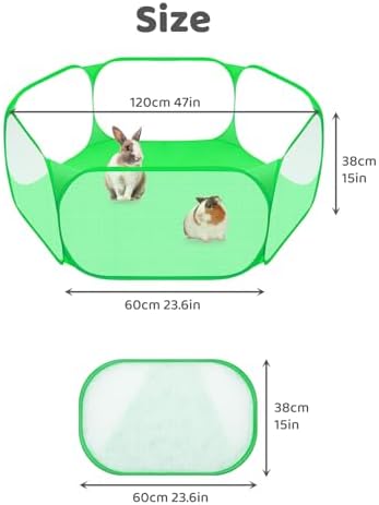Amakunft Small Animal Playpen, Pop-Up Portable Play Yard