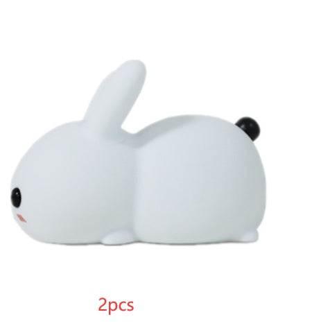Colorful Rabbit Silicone LED Sleeping Aid Collectible