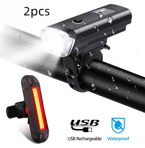 Bicycle front light warning light