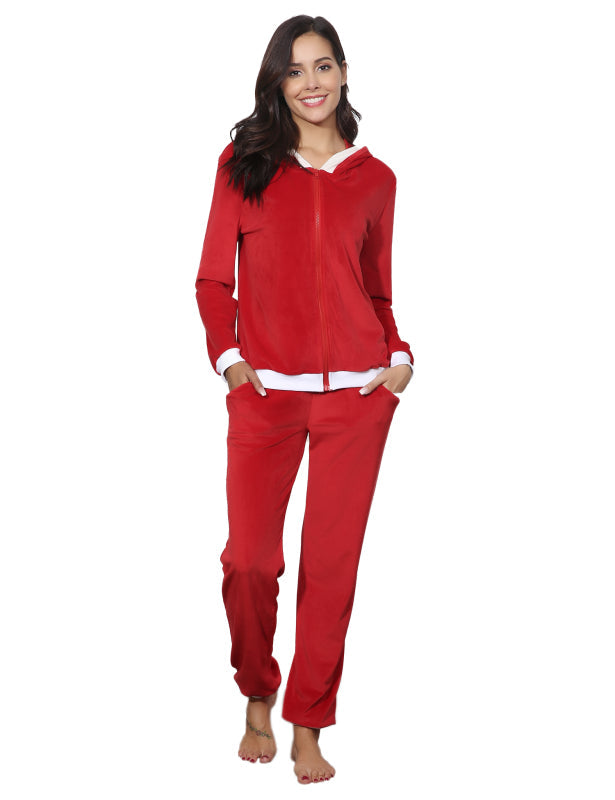Casual/ Comfortable And Stylishwomen'S Velvet Suit
