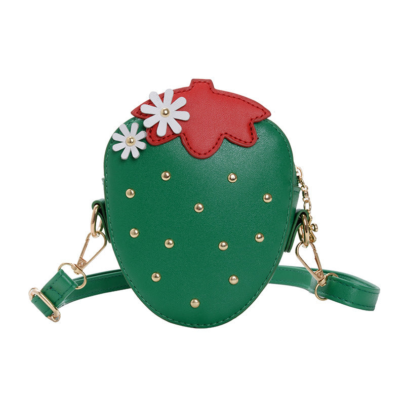 Strawberry shape messenger bag coin purse