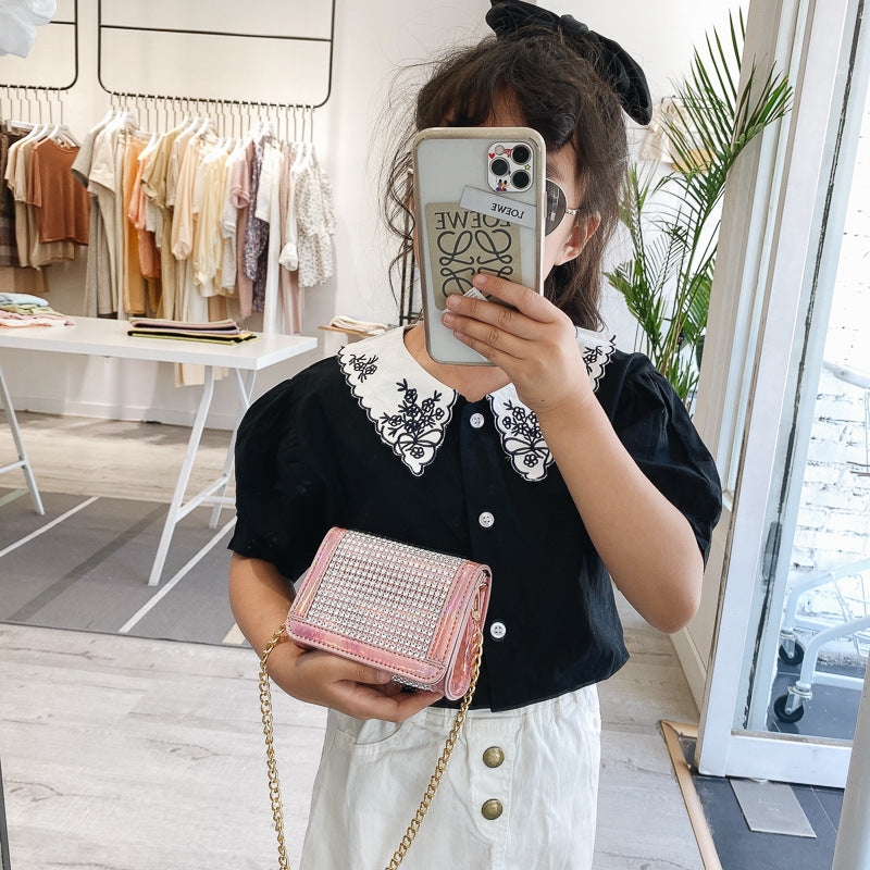Fashion trend flash diamond princess coin purse