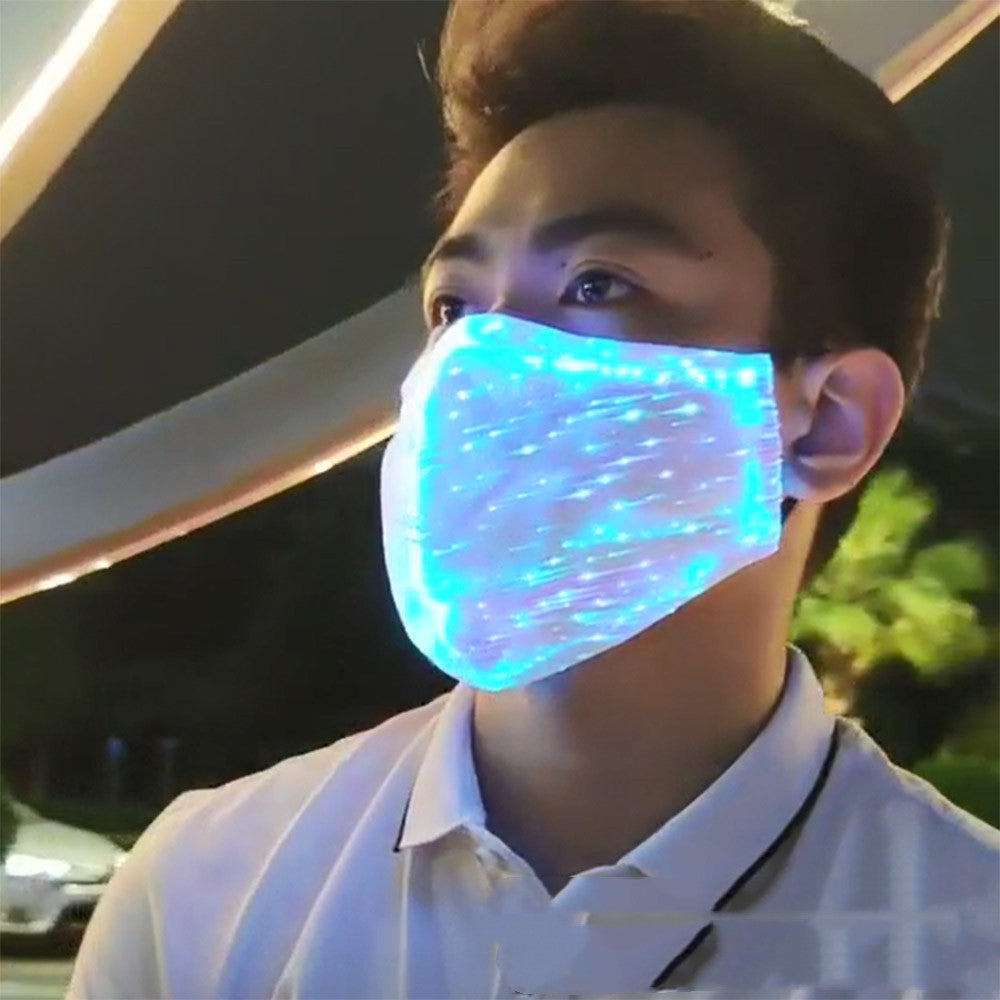 Dedicated Luminous Mask LED Optical Fiber Luminous Mask