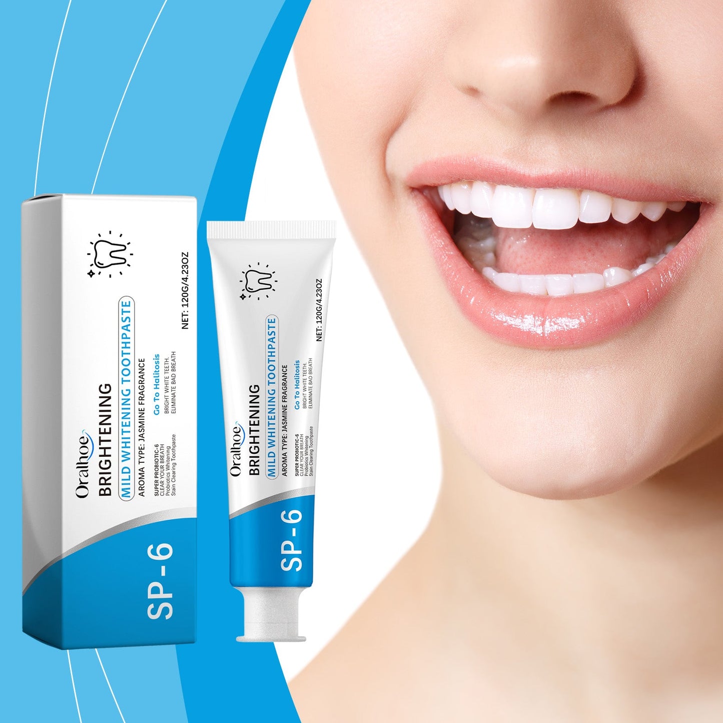 Cleaning Toothpaste, Gentle Cleaning Care For Teeth Care Odor Fresh Remove Stains Mint Toothpaste