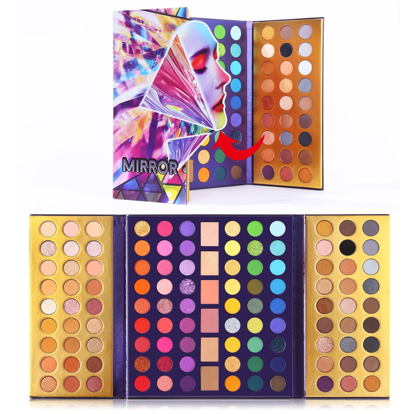 UCANBE 114 color magic eye shadow earth color eye shadow repair blush highlight multi effect makeup
