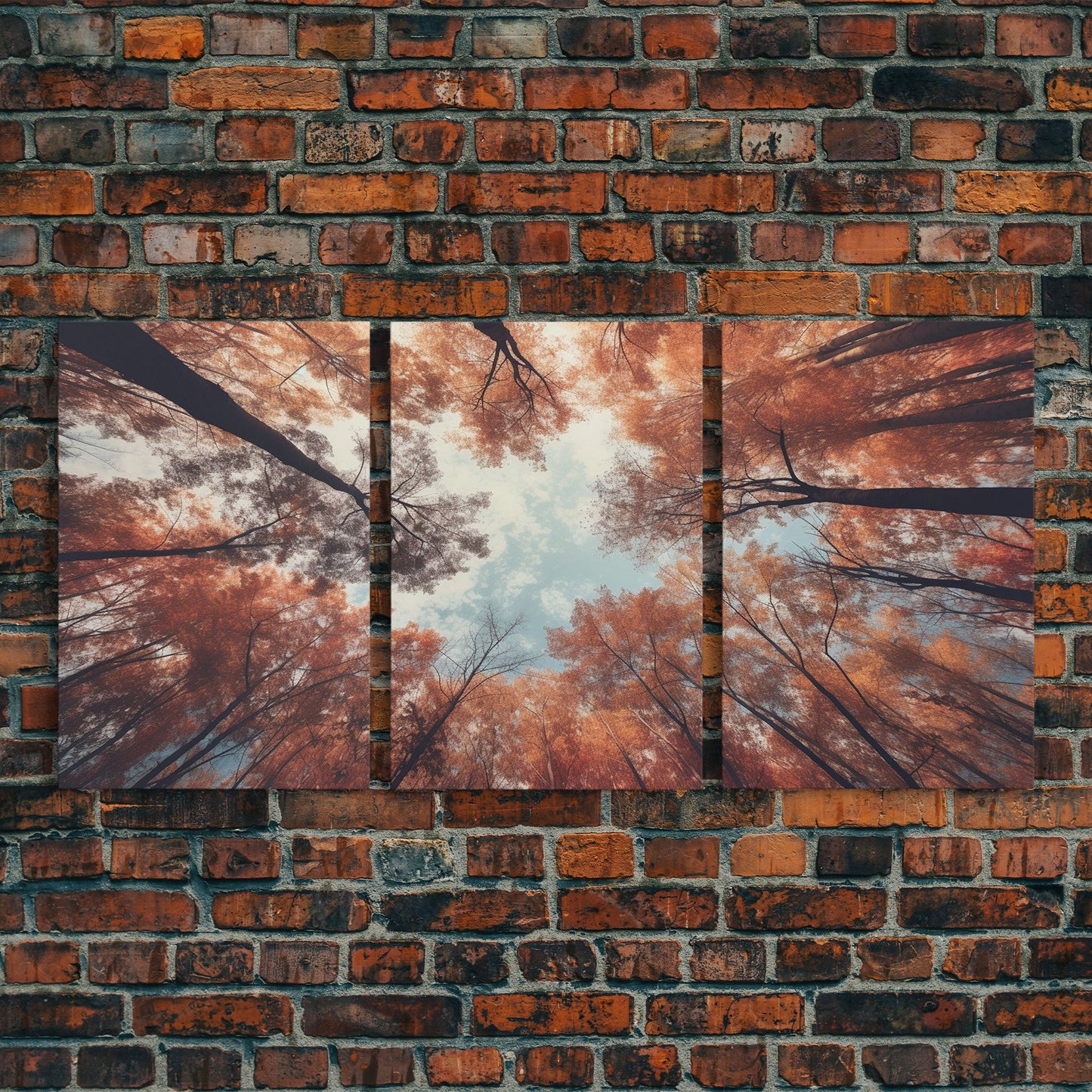 Trees Wall Art, Fall Art Print, Nature Print, Canvas Print, Wall Art, 3 Piece Wall Art, Farmhouse Wall Decor, Living Room Art, Office Prints