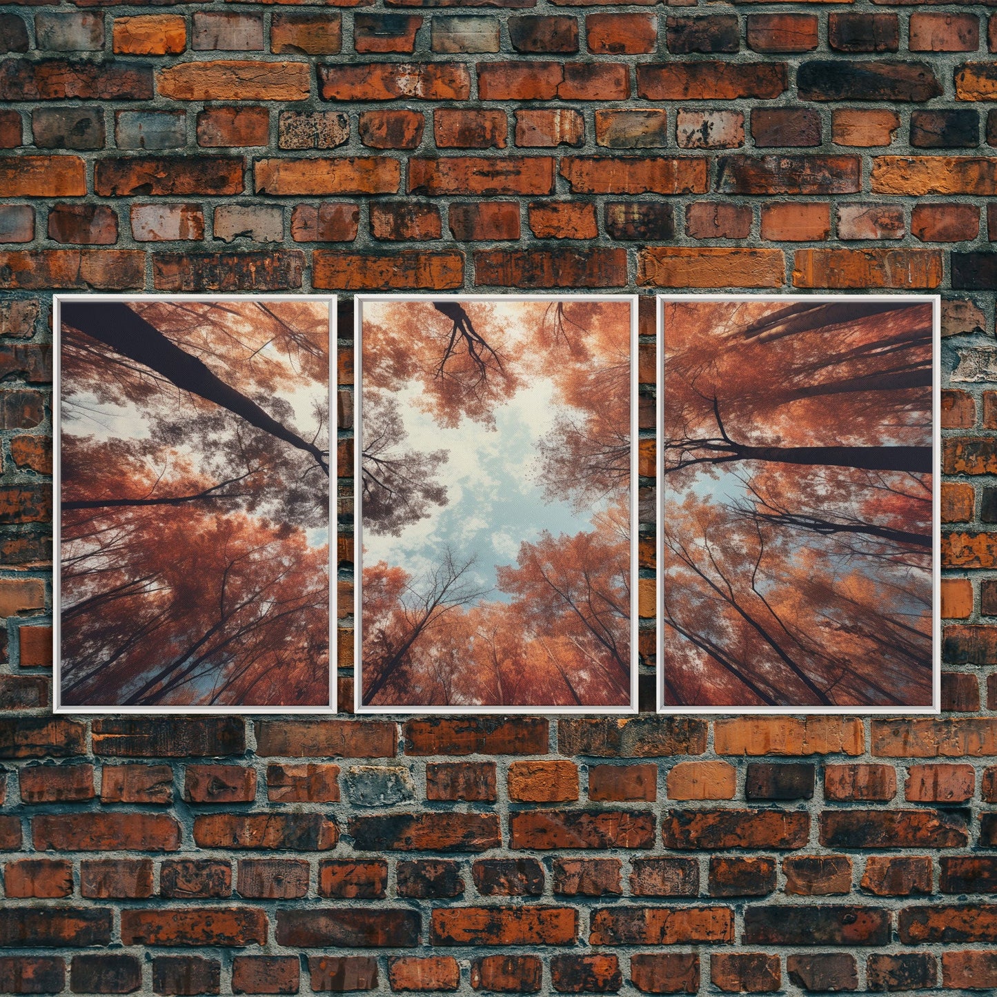Trees Wall Art, Fall Art Print, Nature Print, Canvas Print, Wall Art, 3 Piece Wall Art, Farmhouse Wall Decor, Living Room Art, Office Prints