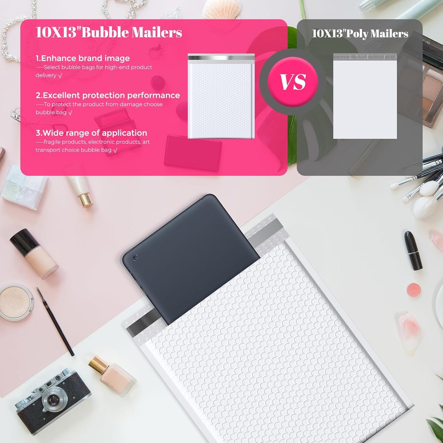 10x14 Bubble Mailer Padded Envelope| Usable Size 10x13"