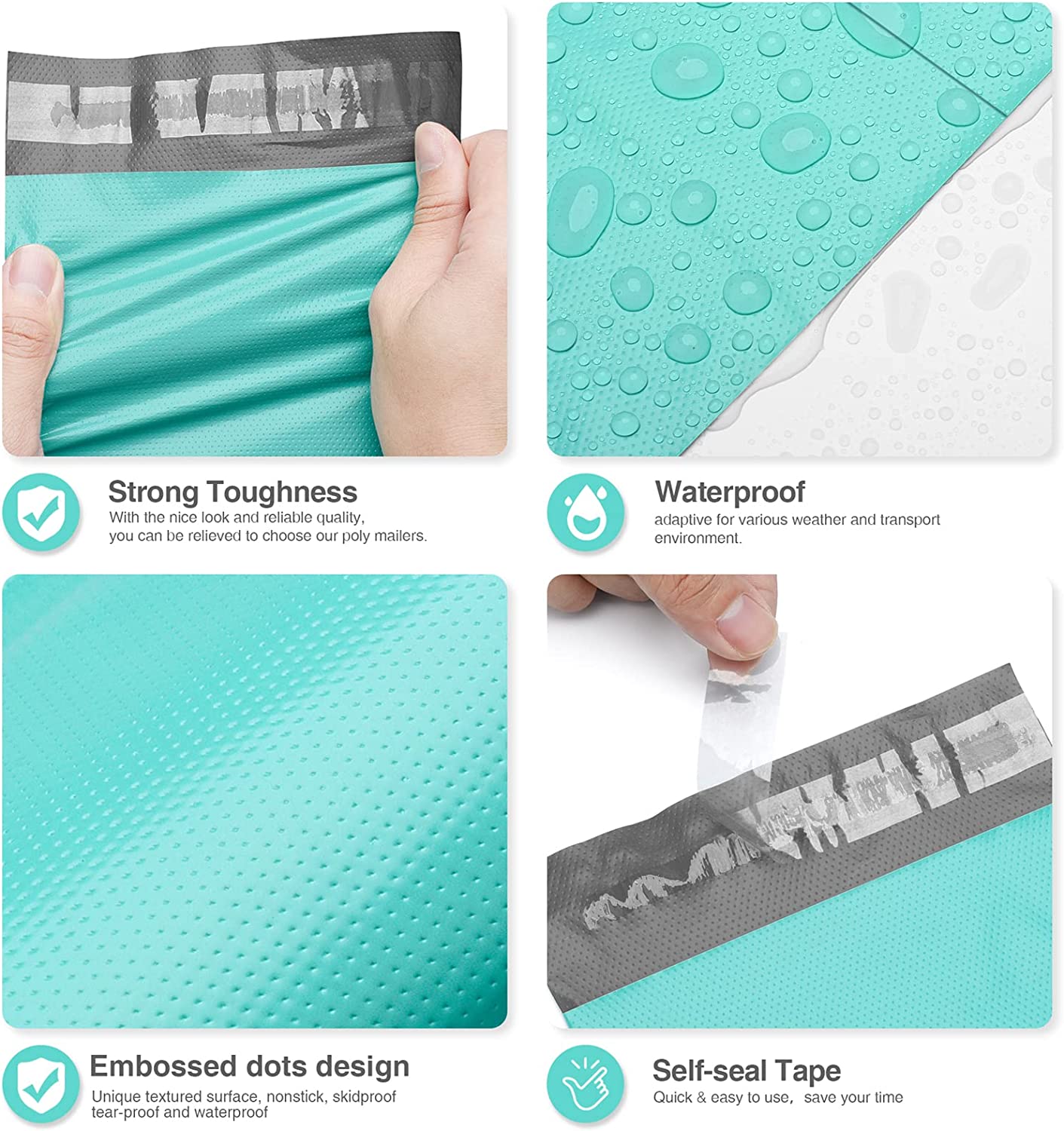 6x9 Poly Mailer Envelope Shipping Bags | Teal