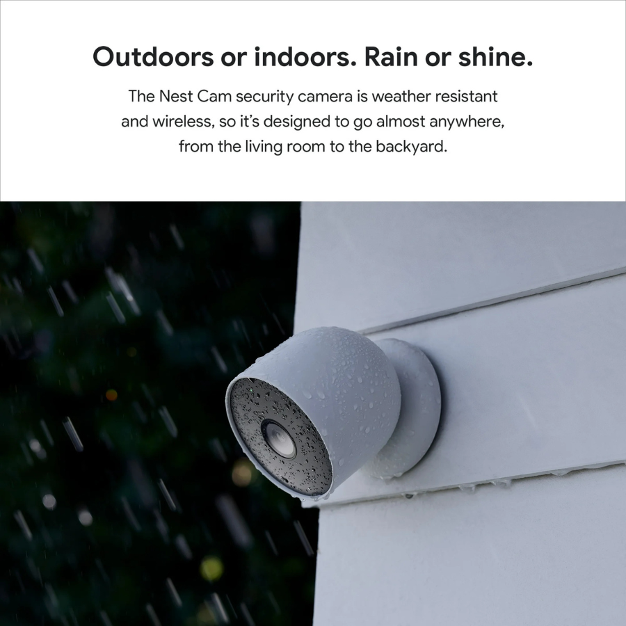 Google Nest Camera (GA01317-US) (outdoor or indoor, battery) White (NEW)