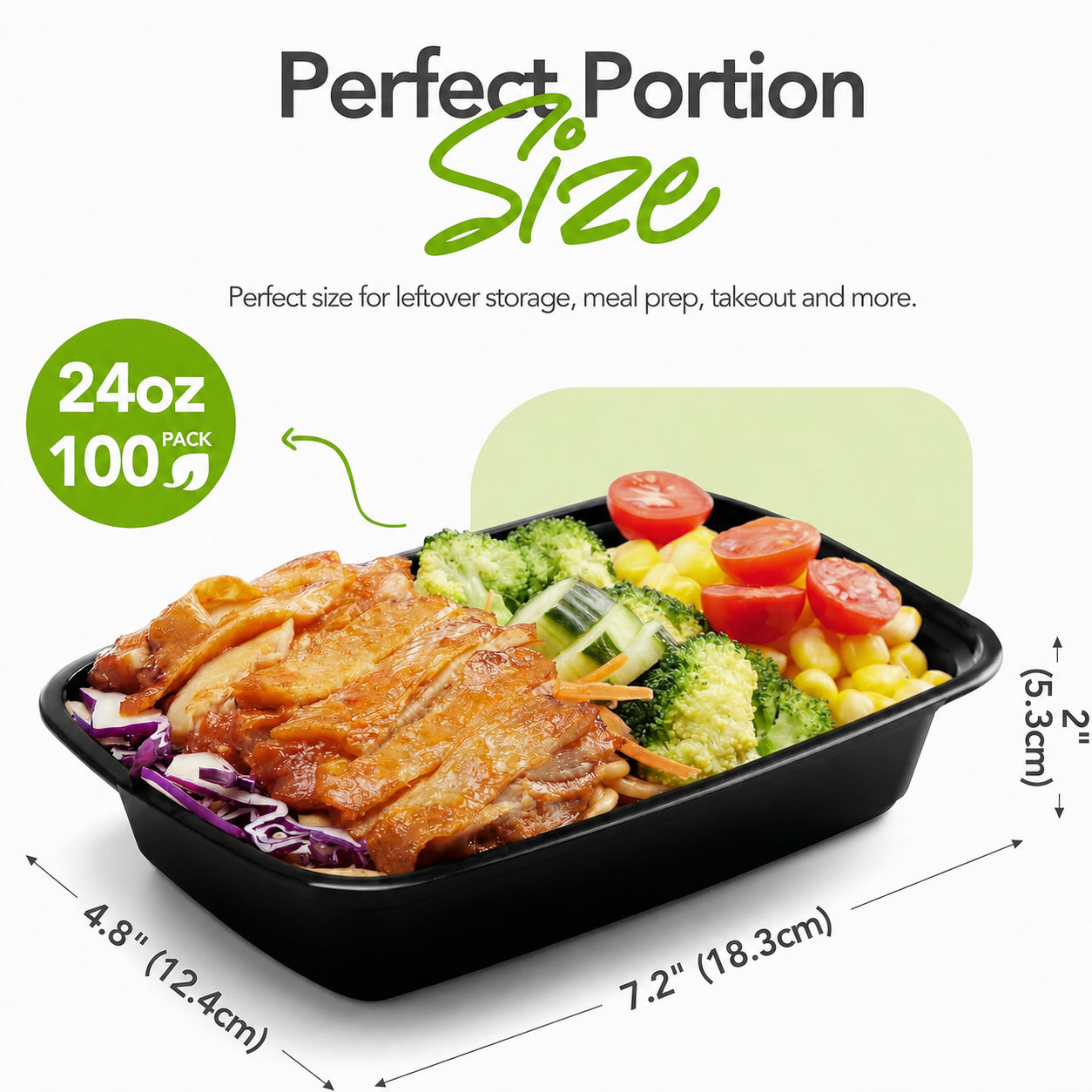 100 Pack 24OZ Meal Prep Containers Wholesale