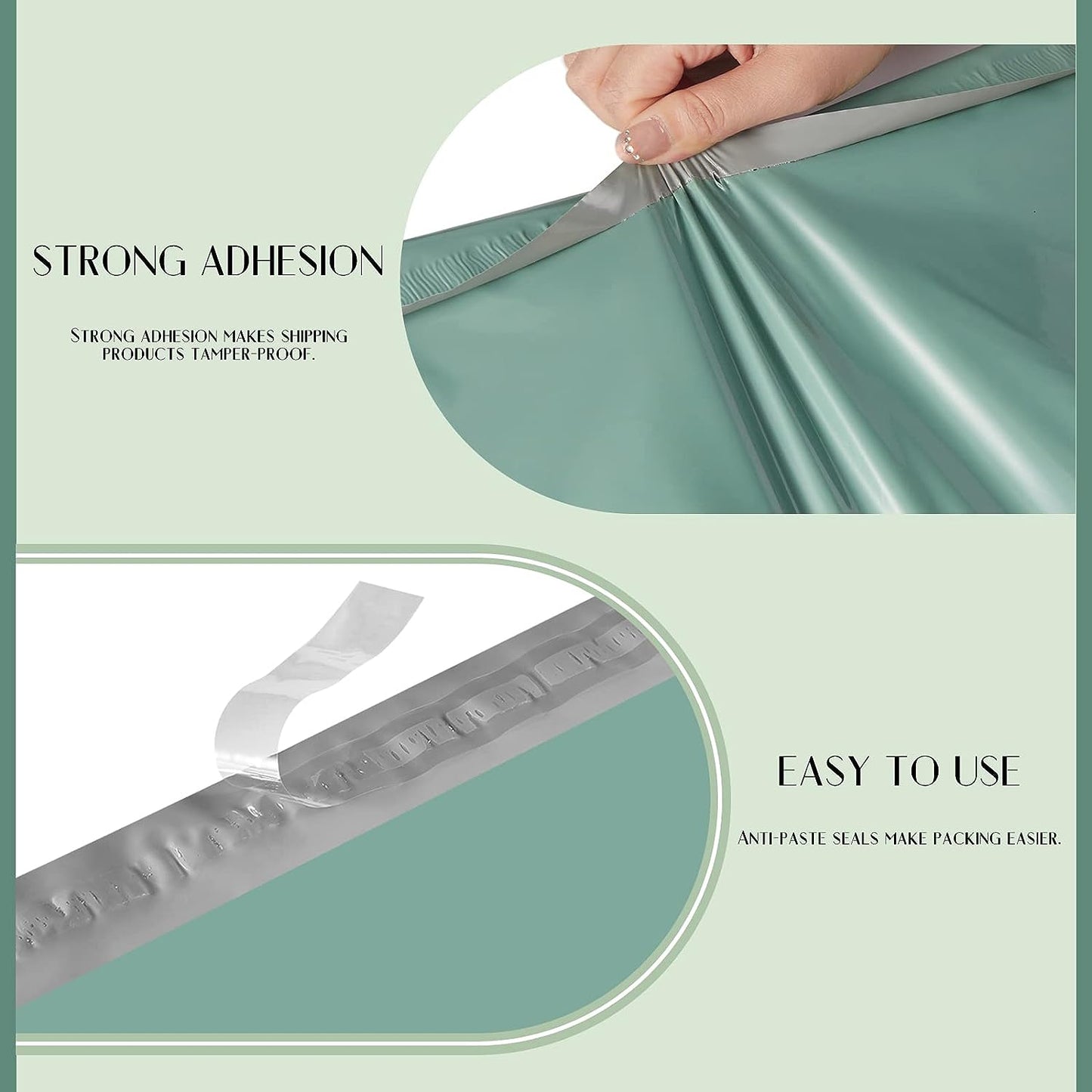 14.5x19 Poly Mailer Envelope Shipping Bags | Grayed Jade Green