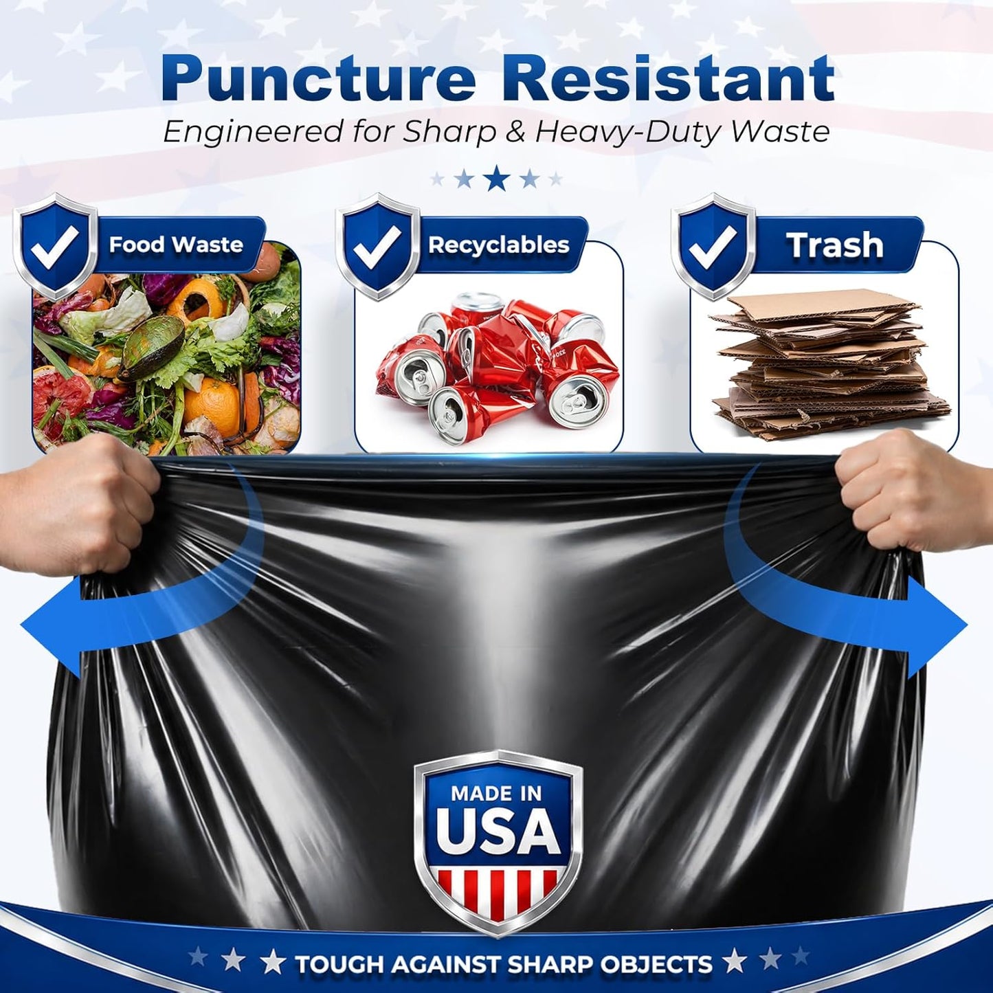 55-60 Gallon Trash Bags 1.2Mil 50 Count Wholesale