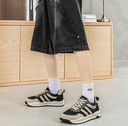 Men's Wide Toe Cortez-style Sneakers, Extra Wide Shoes For Wide Feet & High Instep, Soft Mesh Casual Trainers
