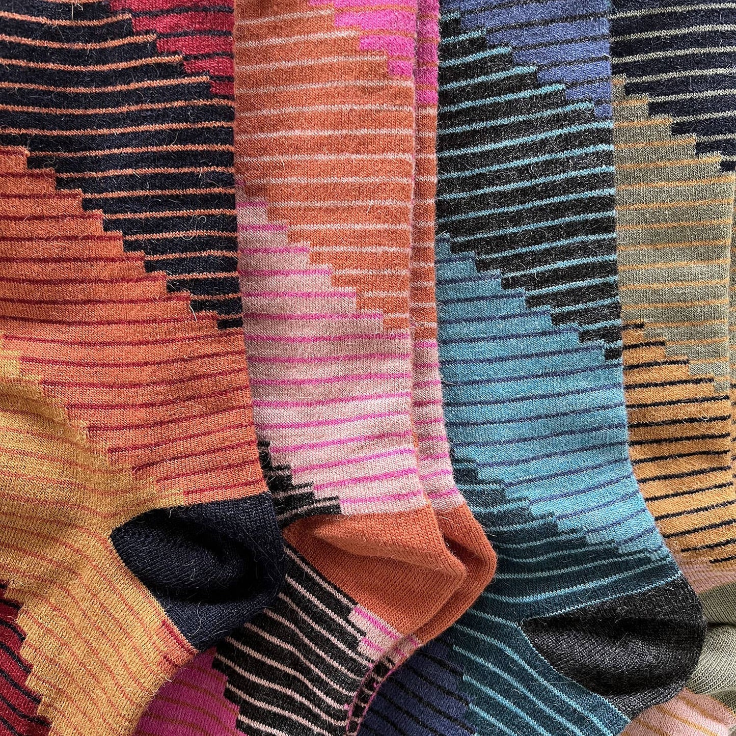Alpaca Socks - Tetris - Aqua