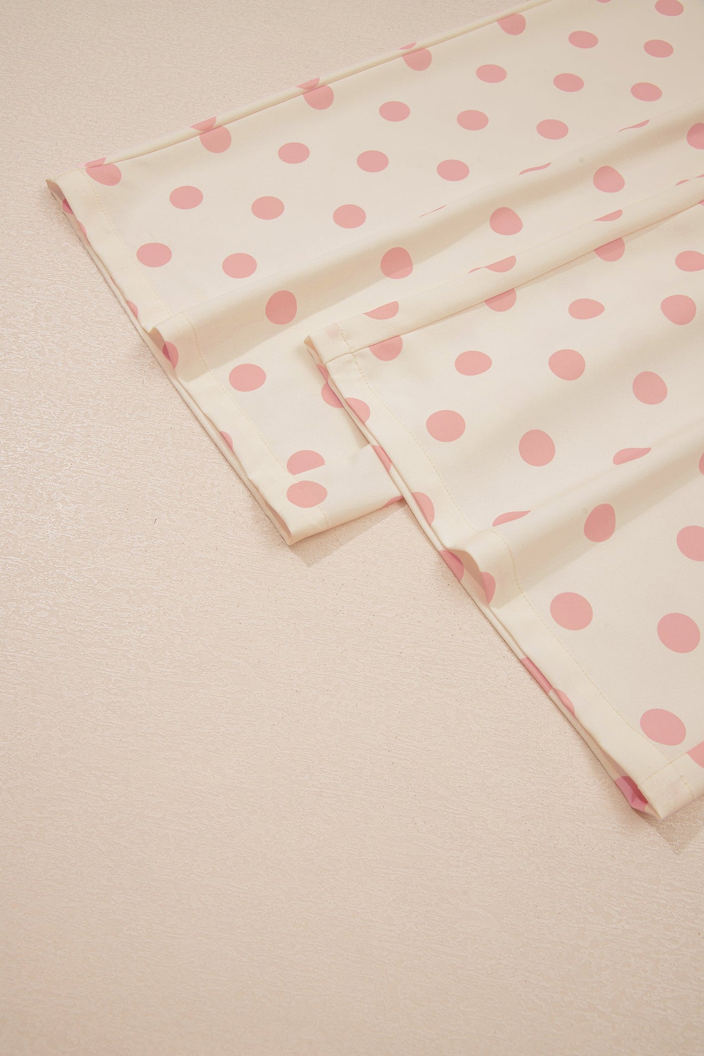 Polka Dot Patch Pocket Wide Leg Pants