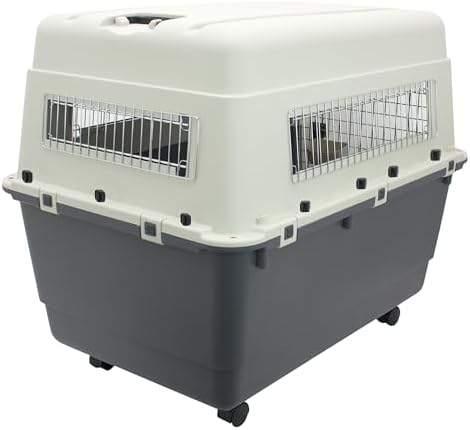 SportPet Airline Compliant XX-LARGE 39" Travel Dog Kennel-Durable Plastic