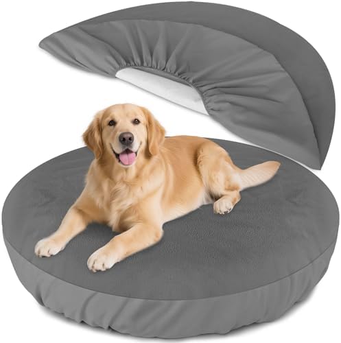Dog Bed Covers Replacement Washable Waterproof Round Bed Protector