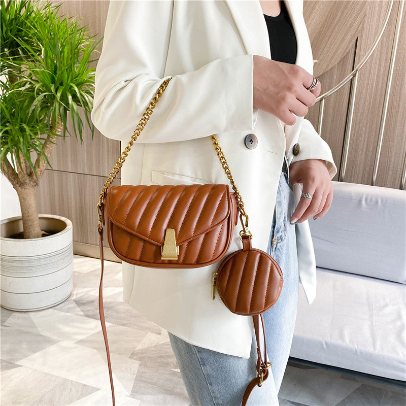 Luxury Handbag Women Bags Designer Leather Flap Messenger Bag Solid Color Crossbody Shoulder Purse Retro Small Armpit Clutches