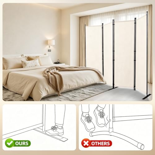 4 Panel Wide Room Divider Wall Screen