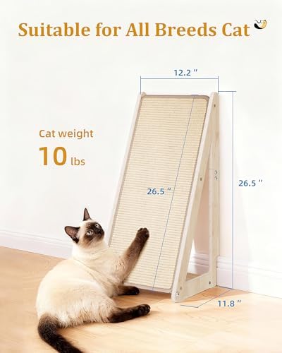 Aechonow 26.4'' Sisal Cat Scratcher Ramp