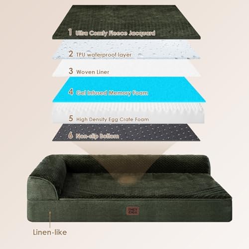 EHEYCIGA Extra Large Dog Bed Othorpedic, Memory Foam XL Dog Bed