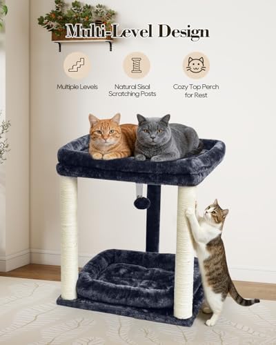 SYANDLVY Small Cat Tree for Indoor Cats