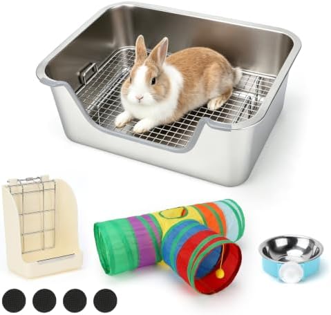 Stainless Steel Rabbit Litter Box