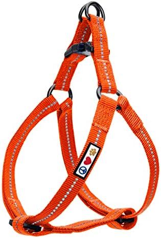 Pawtitas Recycled Reflective Step-in Dog Harness – Adjustable No-Pull Vest