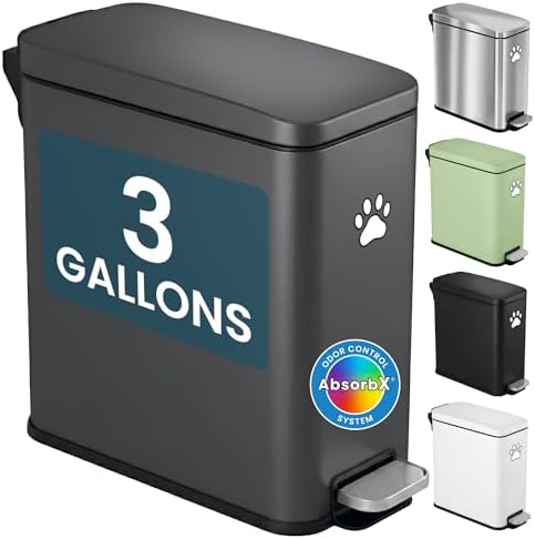 iTouchless 3 Gallon Cat Litter Waste Bin