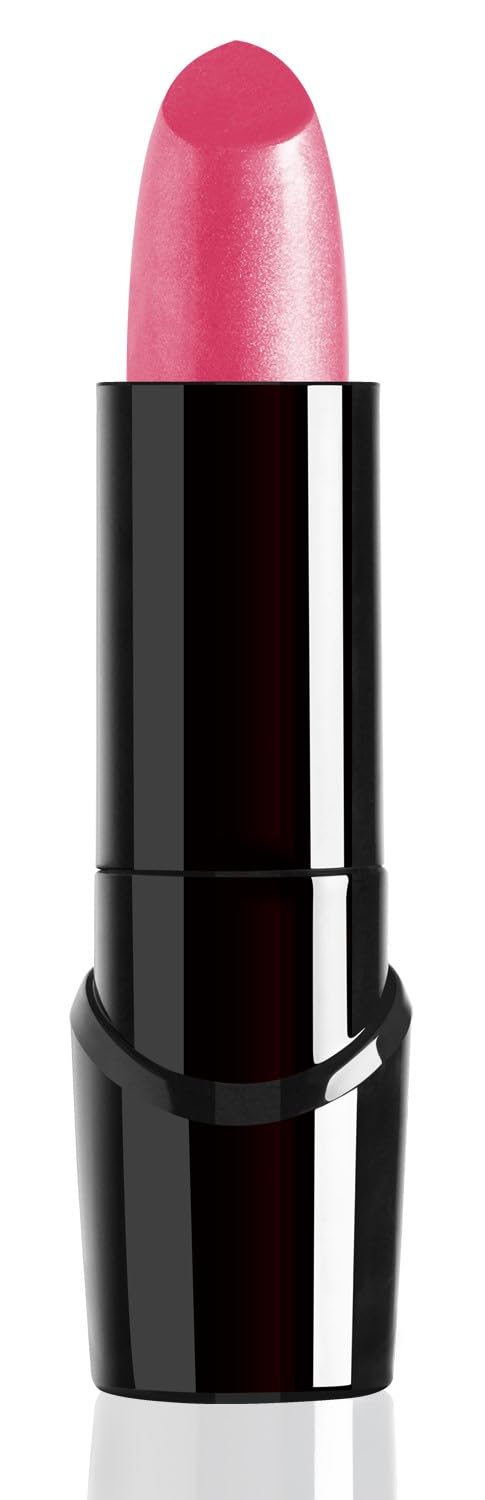 wet n wild Silk Finish Lipstick, Hydrating Rich Buildable Lip Color, Formulated with Vitamins A,E, & Macadamia for Ultimate Hydration, Cruelty-Free & Vegan - Dark Pink Frost