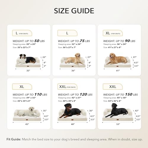 Orthopedic Washable Dog Bed for Extra Large Dogs
