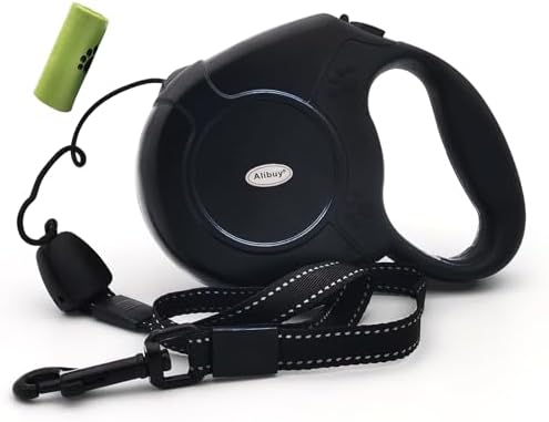 Retractable Dog Leash 26ft, 360° Tangle-Free Long Cord Pet Puppy Walking Leashes