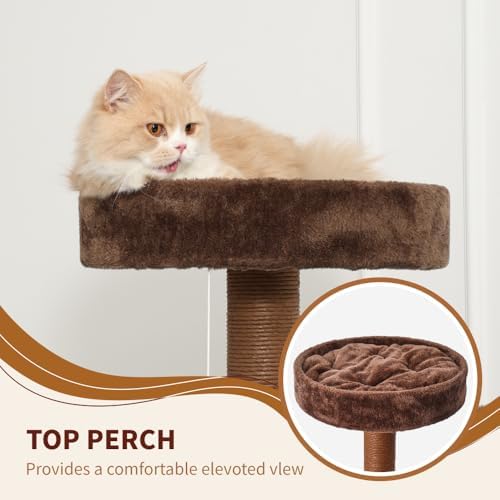 64 Inches Multi Level Cat Tree Tower Indoor Large Cats Furniture