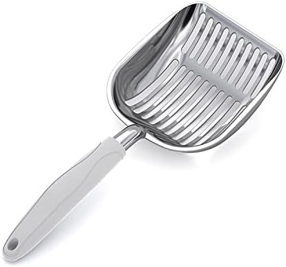WePet Cat Litter Scoop, Aluminum Alloy Sifter, Kitty Metal Scooper, Deep Shovel
