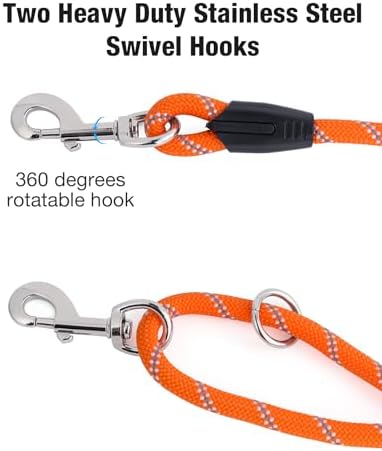 Long Dog Leash for Dog Training 20FT, Heavy Duty Dog Lead for Large Medium