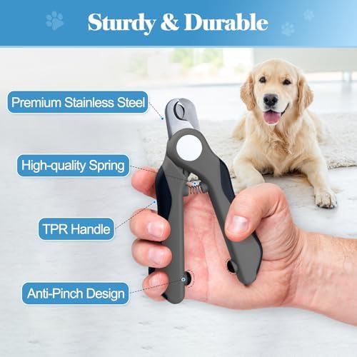 Swihauk Heavy Duty Dog Nail Clippers and Trimmers, Professional Pet Nail